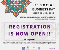 REGISTRATION IS NOW OPEN - 9TH SOCIAL BUSINESS DAY, 28-29 JUNE, 2019, BANGKOK, THAILAND