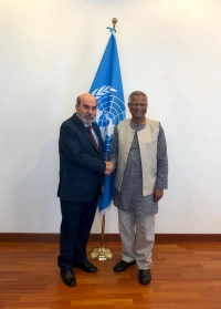 FAO chief and  Yunus stress links between tackling violence and hunger