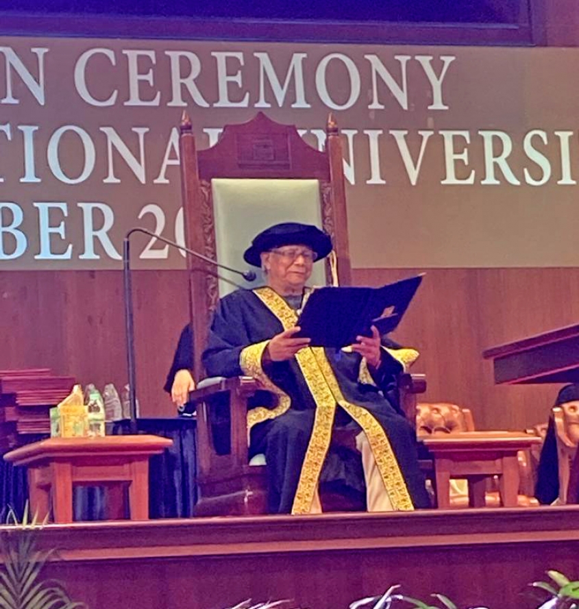 Yunus Presides Over Convocation Ceremony of Social Business University in Malaysia.